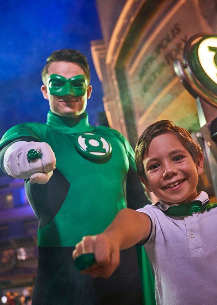 Meet the Green Lantern at Warner Bros Yas Island Abu Dhabi