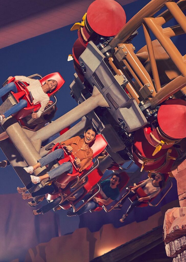Fast and Furry-ous roller coaster at Warner Bros World Yas Island Abu Dhabi