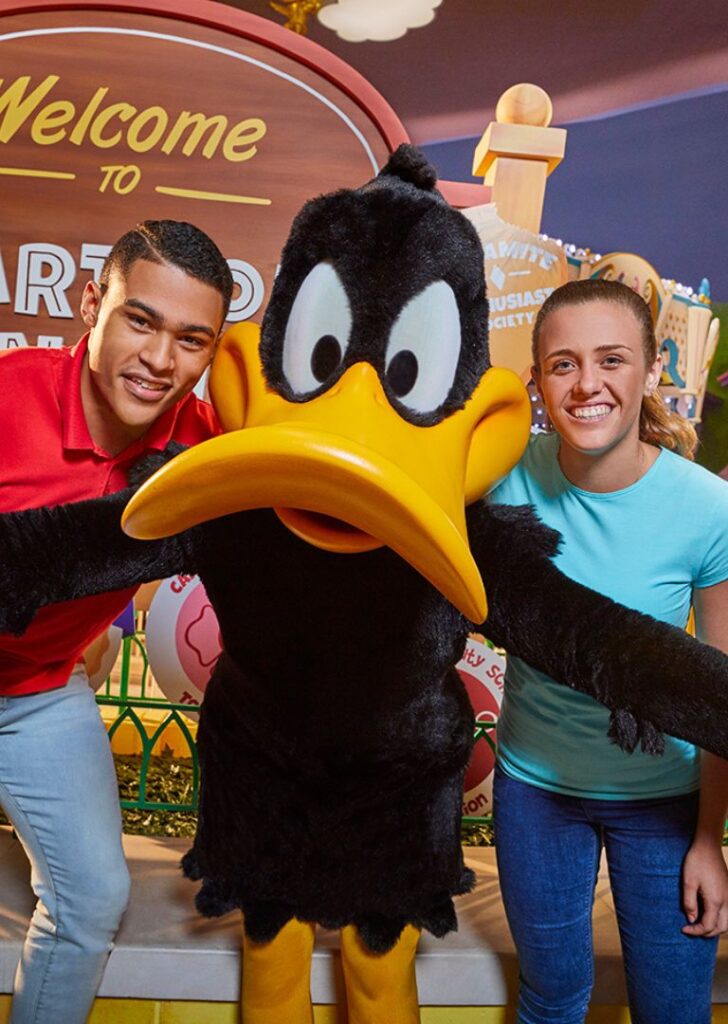 Meet Daffy Duck at Warner Bros World Yas Island Abu Dhabi