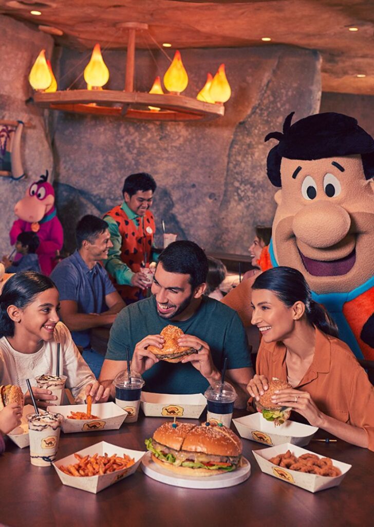 Meet and Dine with the Flintstones at Warner Bros World Yas Island Abu Dhabi