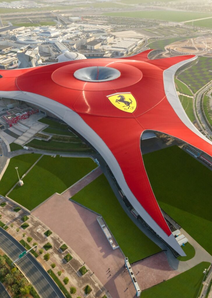 Ferrari World Abu Dhabi Ariel Shot